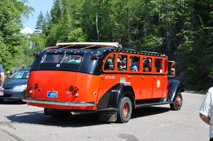 the park's tour bus 