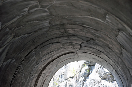 inside the tunnel