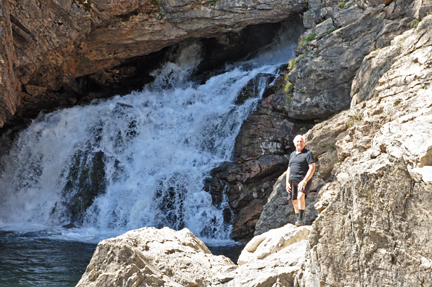 Lee by the falls