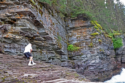 Lee at St. Mary Falls