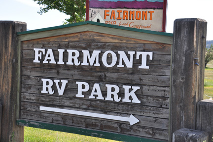sign - Fairmont RV Park
