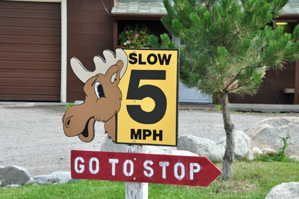 sign - speed limit 5 mph