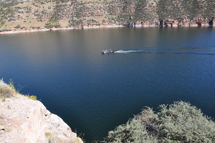 wboat on bighorn lake