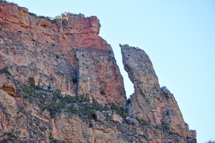 Bighorn Lake and cliffs