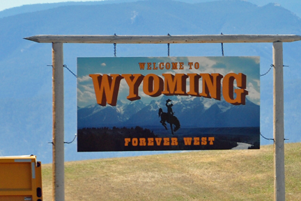 sign - Welcome to Wyoming