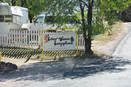 sign - Crazy Woman Campground