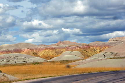 a very colorful area of the Badlands