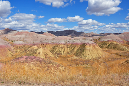 a very colorful area of the Badlands