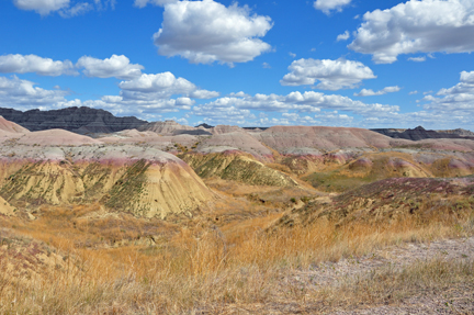 a very colorful area of the Badlands