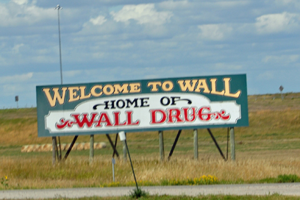 sign - welcome to Wall, Home of Wall  Drug