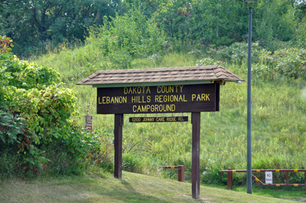 sign - Dakota County Lebanon hills Regional Park Campground