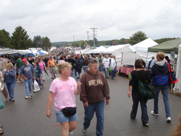 the crowd at the Cranberry Festival
