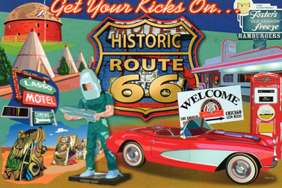 postcard - historic route 66