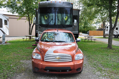the new yard of the two RV Gypsies