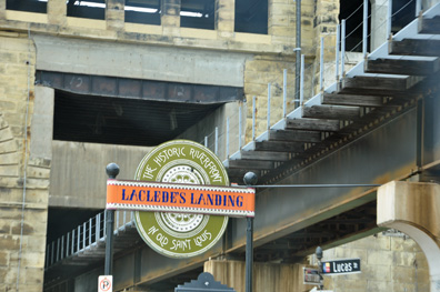 LaClede's Landing at the historic riverfront