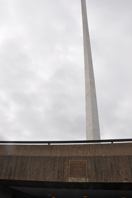 the entrance to The Gateway Arch