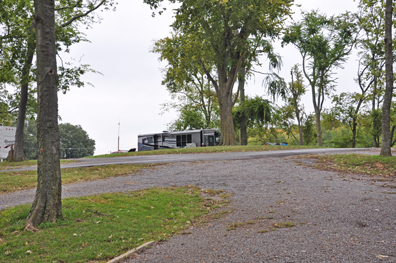 The new yard of the Two RV Gypsies and their RV