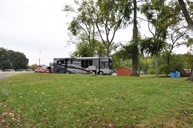 The new yard of the Two RV Gypsies and their RV