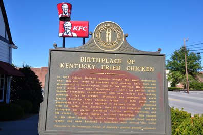 sign - birthplace of KFC