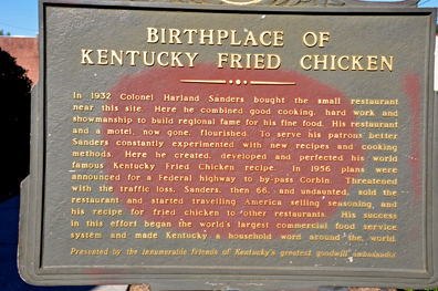 sign - birthplace of KFC