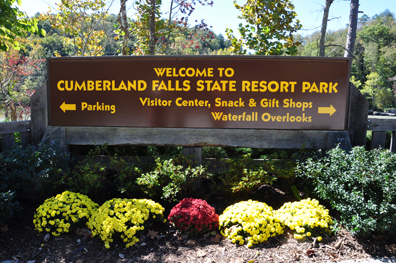 sign - Welcome to Cumberland Falls State Resort Park