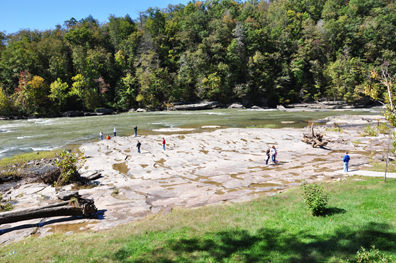 Cumberland River above the falls