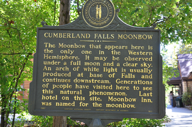 sign about the moonbow