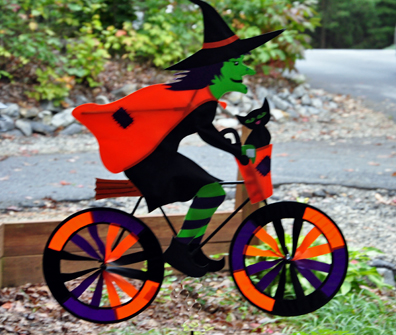 witch on a bicycle