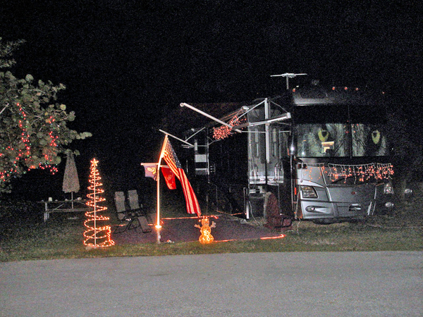 Christmas decor at Markham Park