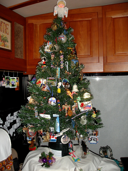 Christmas tree in the RV