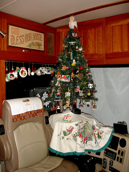 Christmas tree in the RV