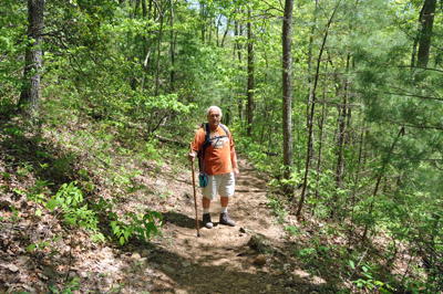 Lee Duquette on the trail