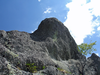 the top of The Blowing Rock