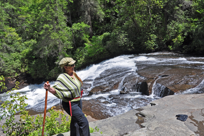 Karen  by the Lower Falls