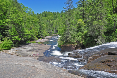 view from beside the lower falls