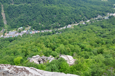 parking lot and The Outcropping