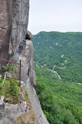 Stairs leading up to the Skyline trail.