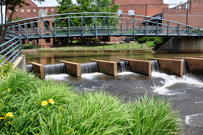 small bridge going downtown