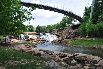 Liberty Bridge & falls