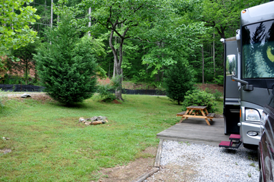 The new yard of the two RV Gypsies 