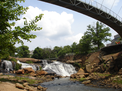 Liberty Bridge & falls