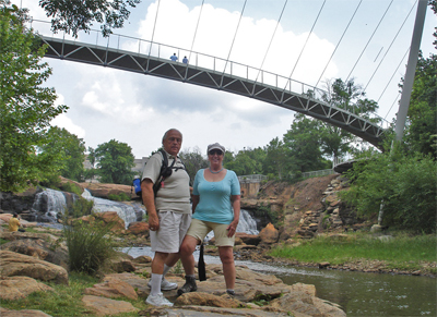 The two RV Gypsies under the bridge