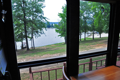 view from inside our RV