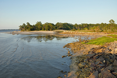 View from the fishing pier at Jekyll Island 