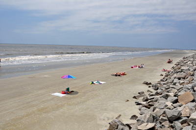 The beach at Jekyll Island,