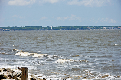 the lighthouse on St. Simons Island