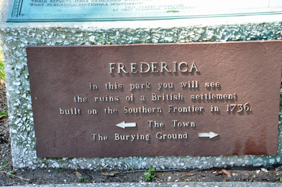 Directional sign in the park