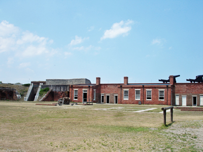 the courtyard of the fort