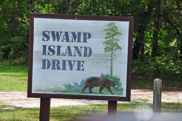 sign - Swamp Island Drive