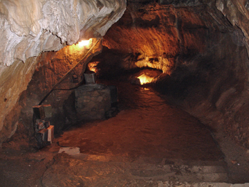 inside the cave